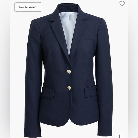 J. Crew Jackets & Blazers - J Crew‎ Classic Original Schoolboy Blazer Wool Navy Size 2 Small